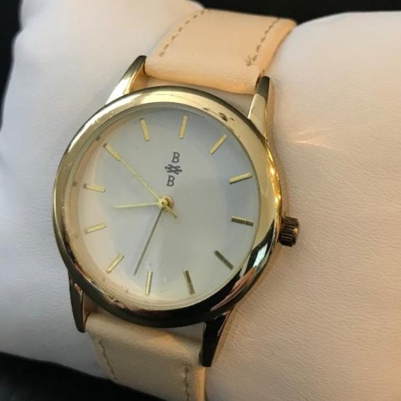 BB Gold-Tone & Cream Colored Watch - Picture 3 of 6